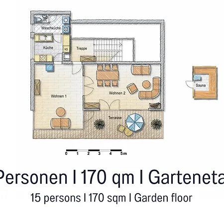 Сasa de vacaciones Burghalde: Sauna | Kamin | Garten | Eingezaeunt *